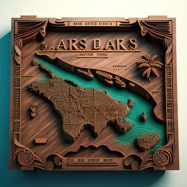 3D модель Багамські острови Дивіться список Багамських островів (STL)